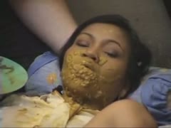 Thai girl enema scat poop